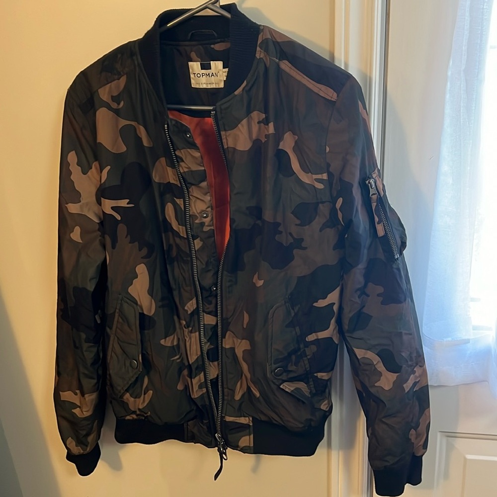 Topman army bomber jacket